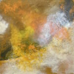 Abstrakt I, Acryl & Seidenpapier auf Leinwand, November 2011, 100 x 80 cm