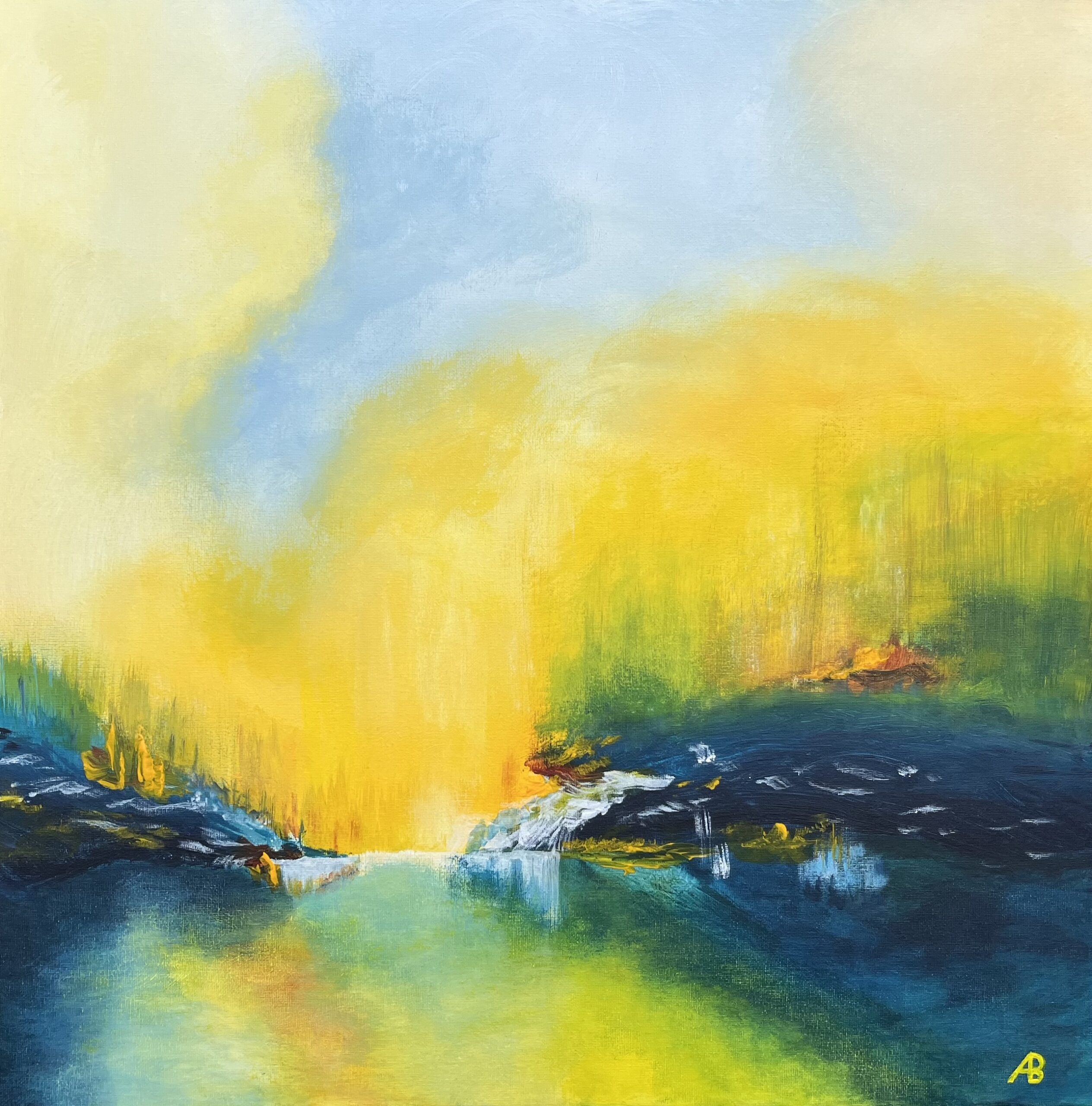 Breakthrough, Acryl auf Leinwand, April 2025, 50 x 50 cm