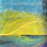 The Push of Light, Acryl auf Papier, Februar 2026, 48 x 60 cm