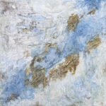 Archipel, Acryl-Pigmente & Marmormehl & Sumpfkalk & Haftputzgips & Pockholz-Beize & Hermatid-Sand & Mohnöl & Bootslack auf Dibond-Platte, Mai 2026, 60 x 60 cm